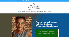 Desktop Screenshot of divinecopywriter.com